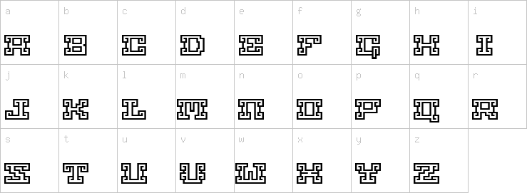 Lowercase characters