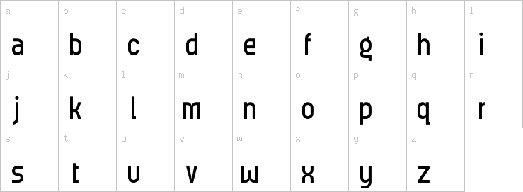 Lowercase characters