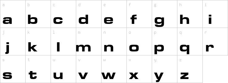 Lowercase characters