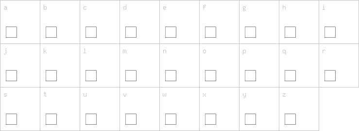 Lowercase characters