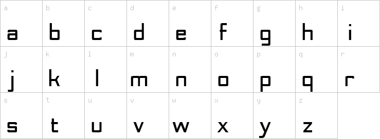 Lowercase characters