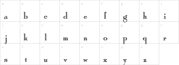 Lowercase characters