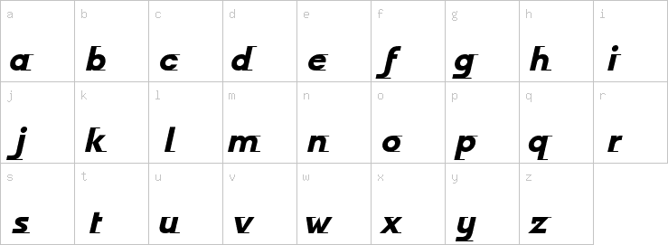 Lowercase characters