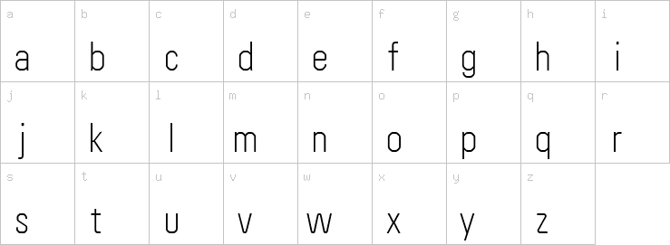 Lowercase characters