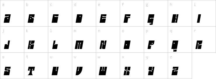 Lowercase characters