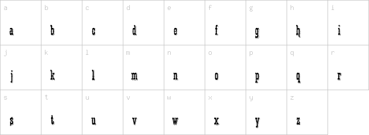 Lowercase characters