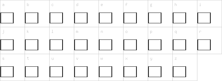 Lowercase characters