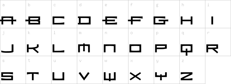 Lowercase characters