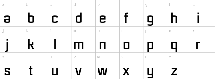 Lowercase characters