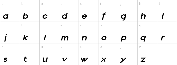 Lowercase characters