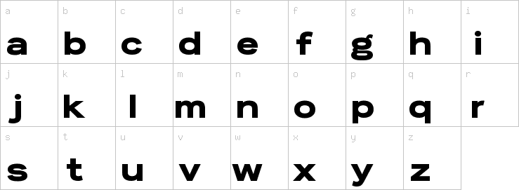 Lowercase characters