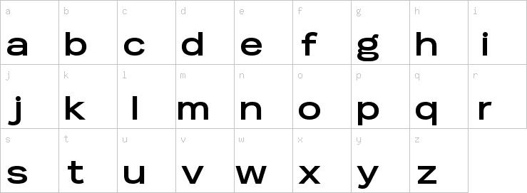 Lowercase characters