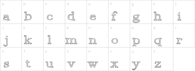 Lowercase characters