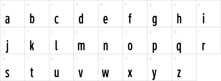 Lowercase characters