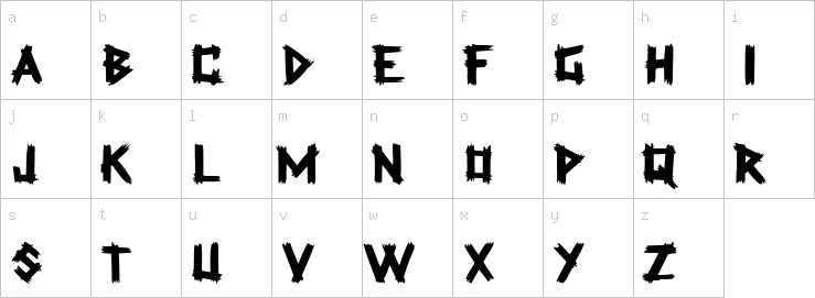 Lowercase characters