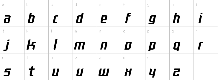 Lowercase characters