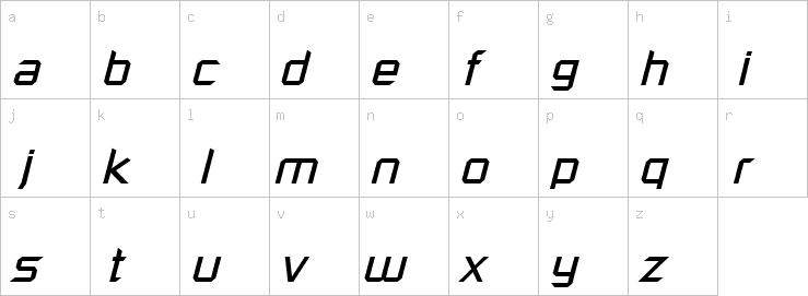 Lowercase characters