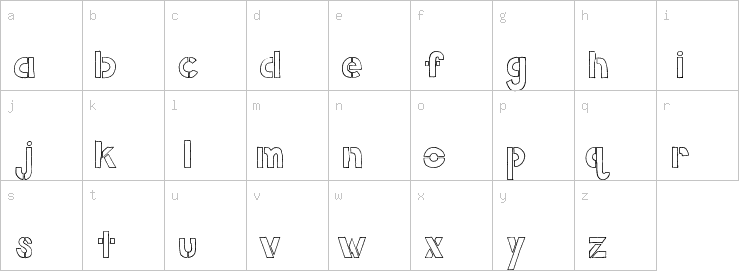 Lowercase characters