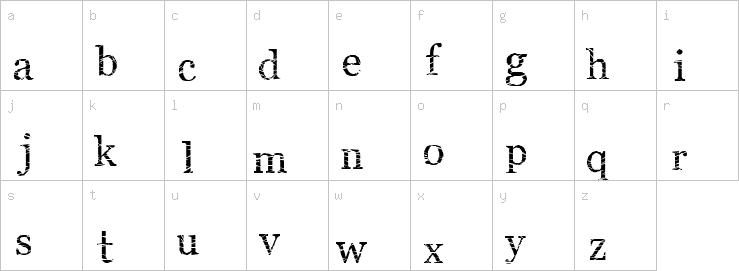 Lowercase characters