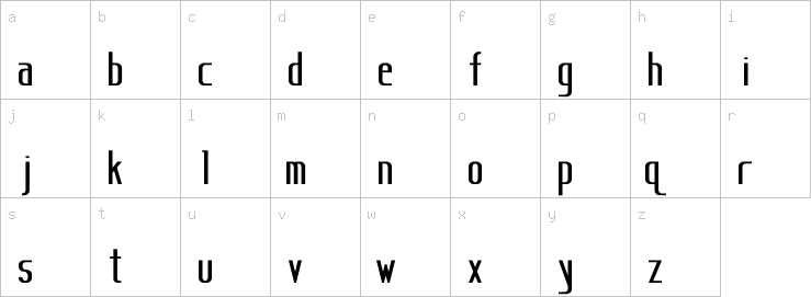 Lowercase characters