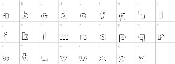 Lowercase characters