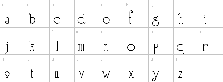 Lowercase characters