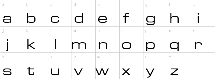 Lowercase characters