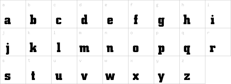 Lowercase characters