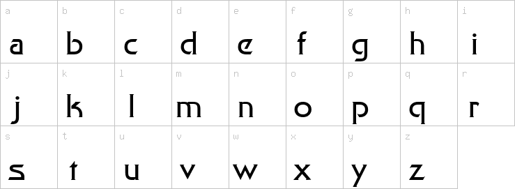 Lowercase characters