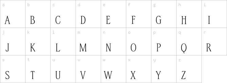 Lowercase characters