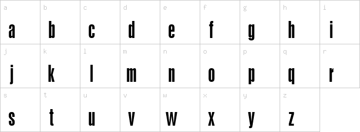 Lowercase characters