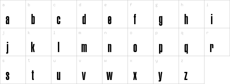 Lowercase characters