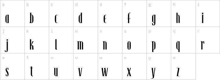 Lowercase characters