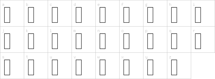 Lowercase characters