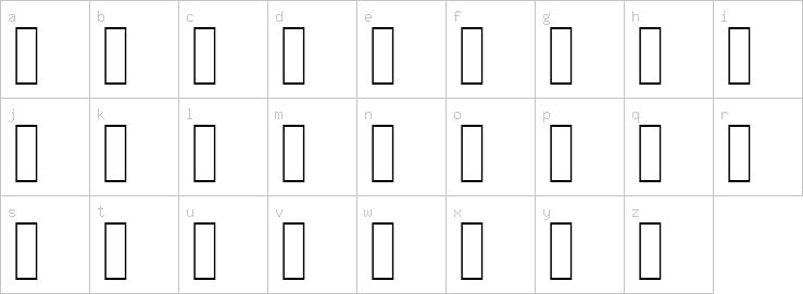 Lowercase characters