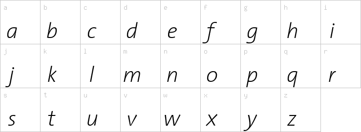 Lowercase characters