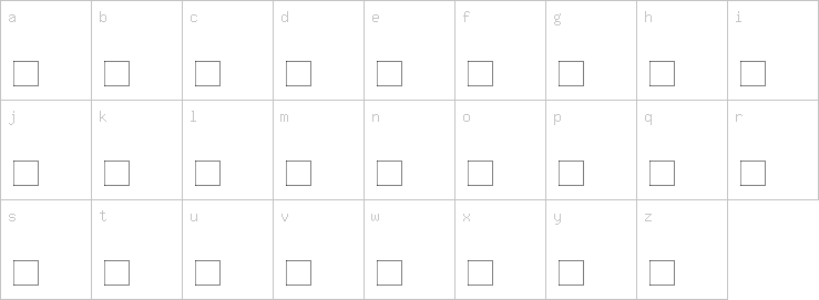 Lowercase characters