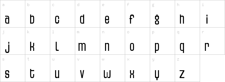 Lowercase characters