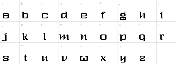 Lowercase characters