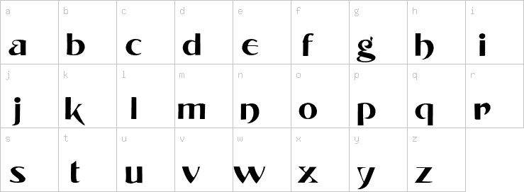 Lowercase characters