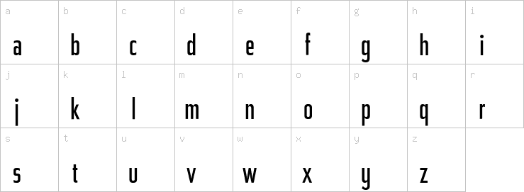 Lowercase characters