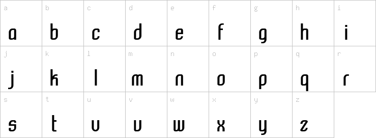 Lowercase characters