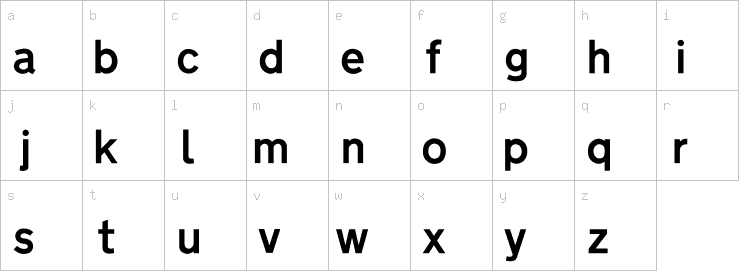 Lowercase characters