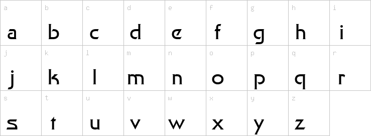 Lowercase characters