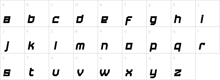 Lowercase characters