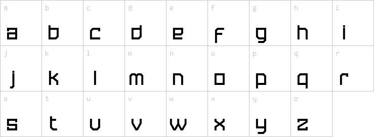 Lowercase characters