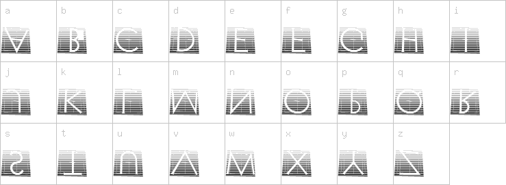 Lowercase characters