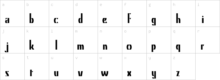 Lowercase characters