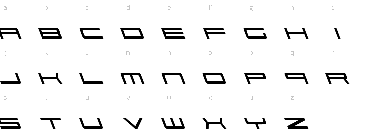 Lowercase characters