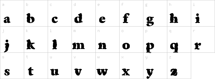 Lowercase characters